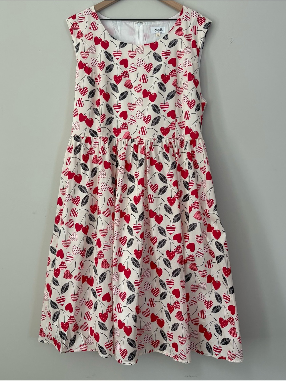 Tulip B Heart Print Midi Dress